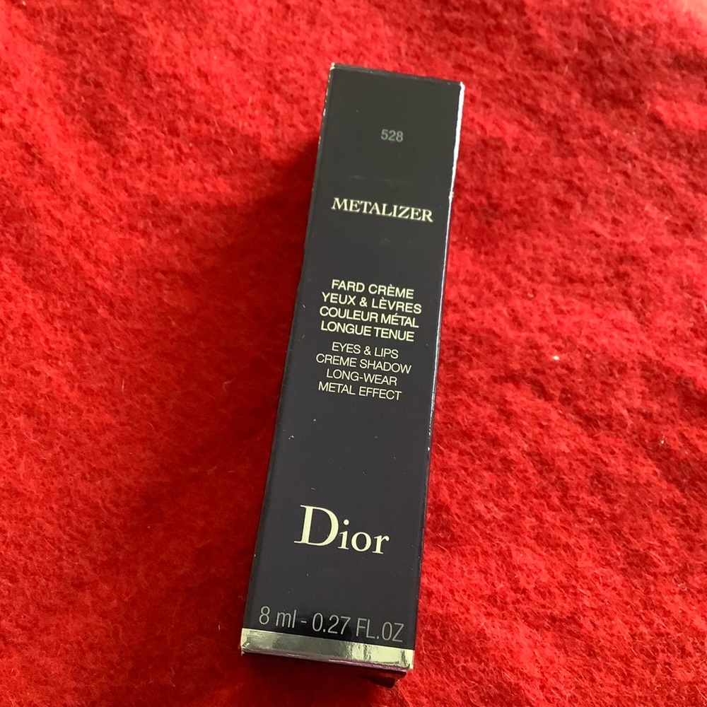 NIB Dior Metalizer Eyes&Lips Cream Shadow Long-wear Metal effect, Platine Fusion